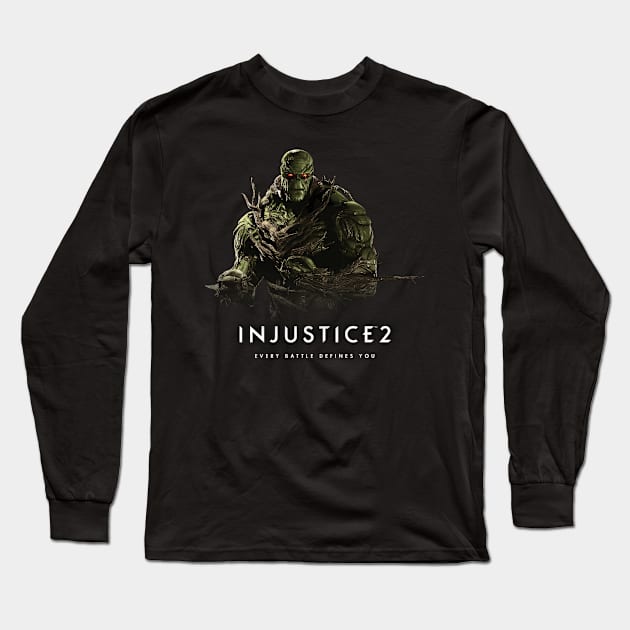 Injustice 2 - Swamp Thing Long Sleeve T-Shirt by Nykos